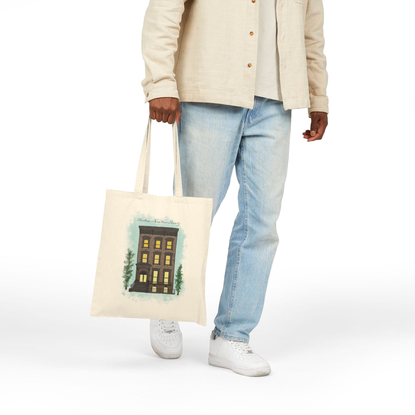 In Color Harlem 1920 Brownstone Tote Bag