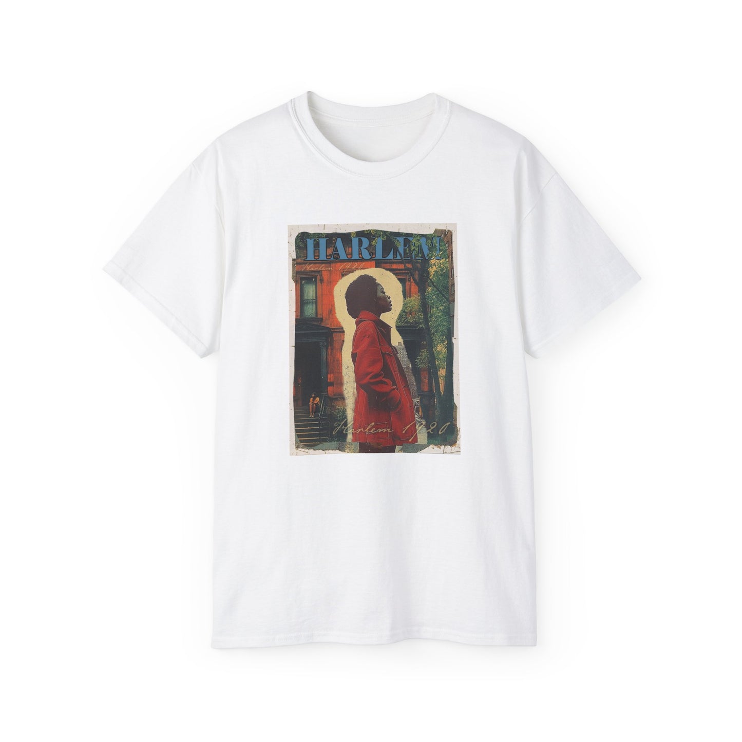 Harlem Girl In Red Graphic Tee