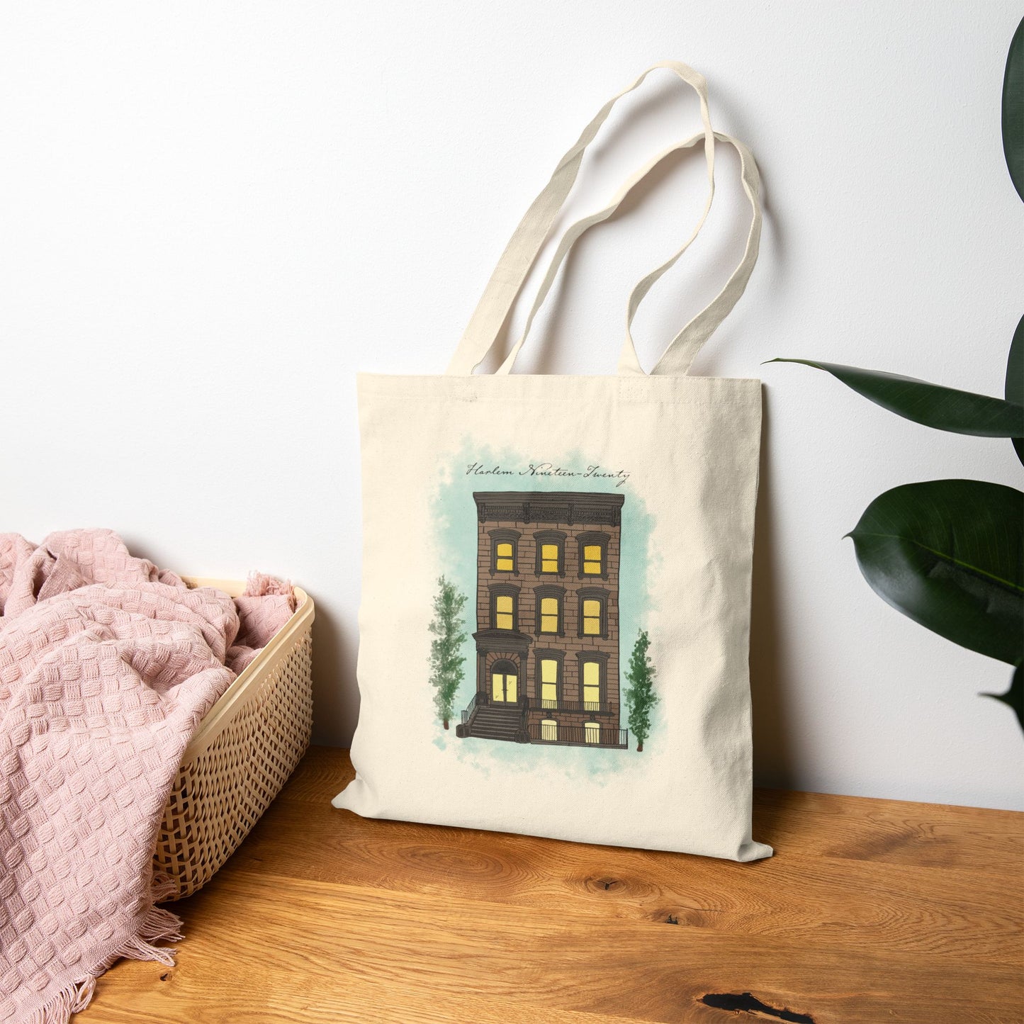 In Color Harlem 1920 Brownstone Tote Bag