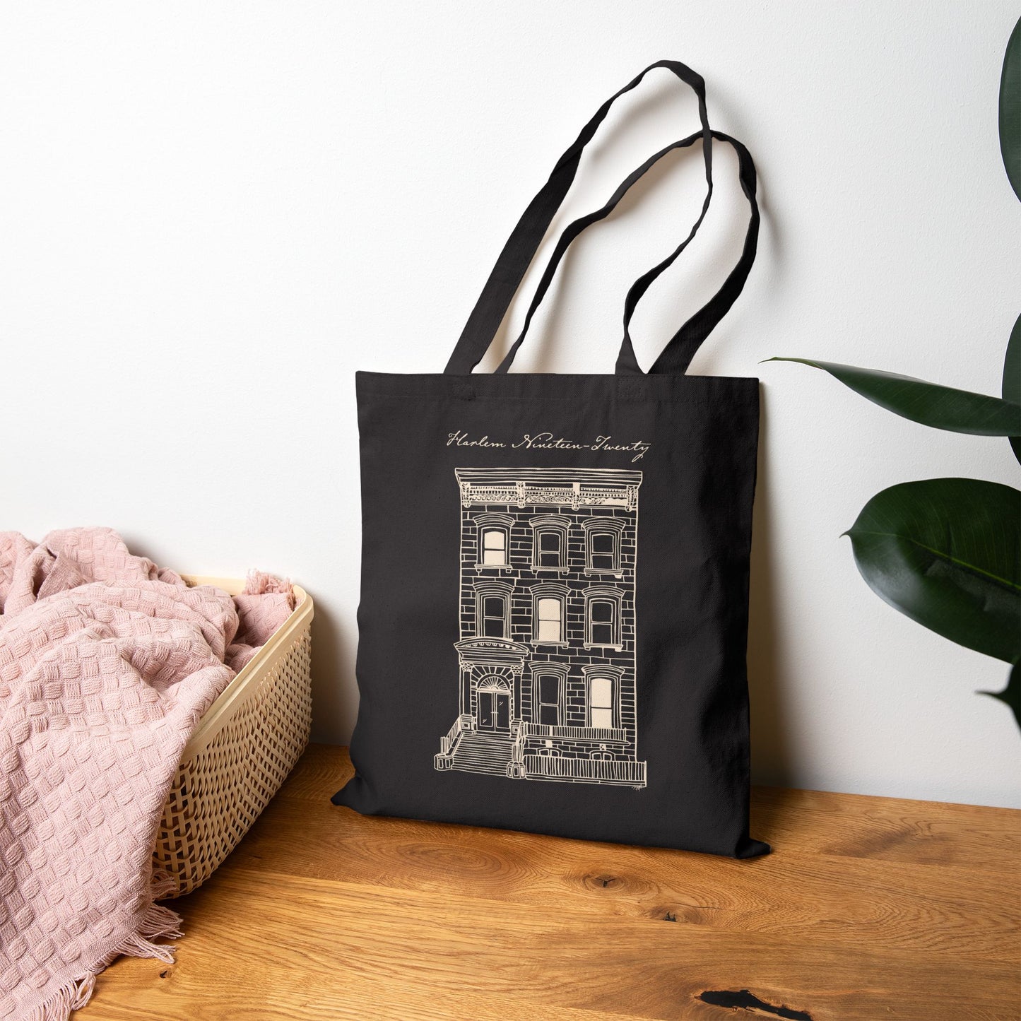 Harlem 1920 Brownstone Tote Bag