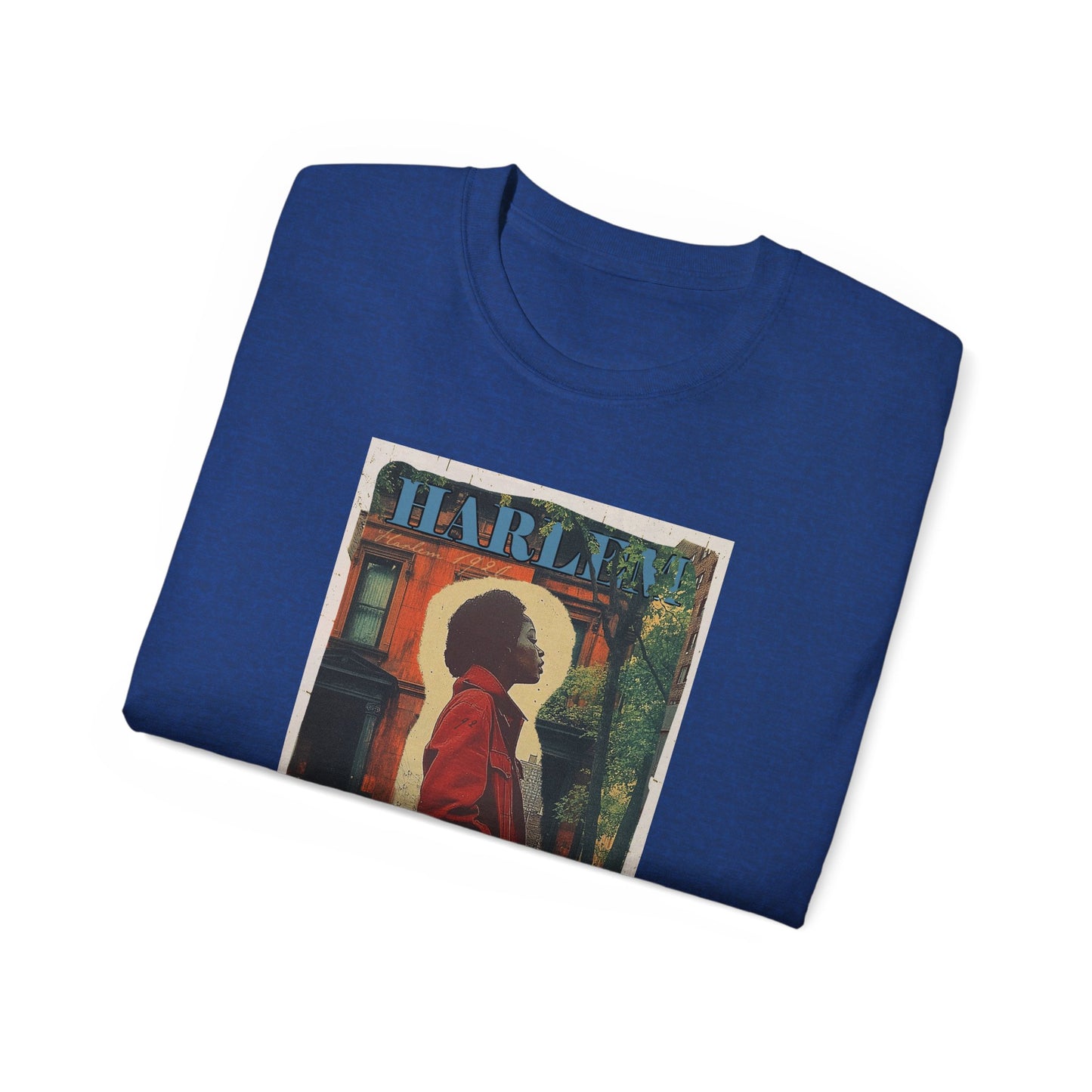 Harlem Girl In Red Graphic Tee